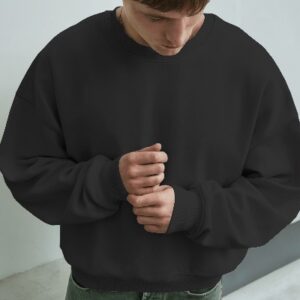 black sweatshirt